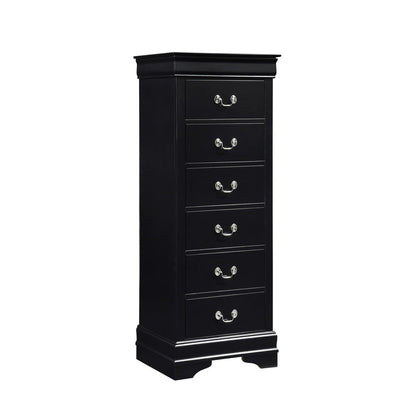 LINGERIE CHEST, HIDDEN DRAWER 2147BK-12
