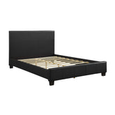 (2) EASTERN KING BED, BLACK PVC 2220K-1EK*