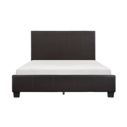 (2)EK UPH PLFM BED, DARK BROWN 2220KDBR-1EK*