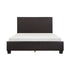 (2)EK UPH PLFM BED, DARK BROWN 2220KDBR-1EK*