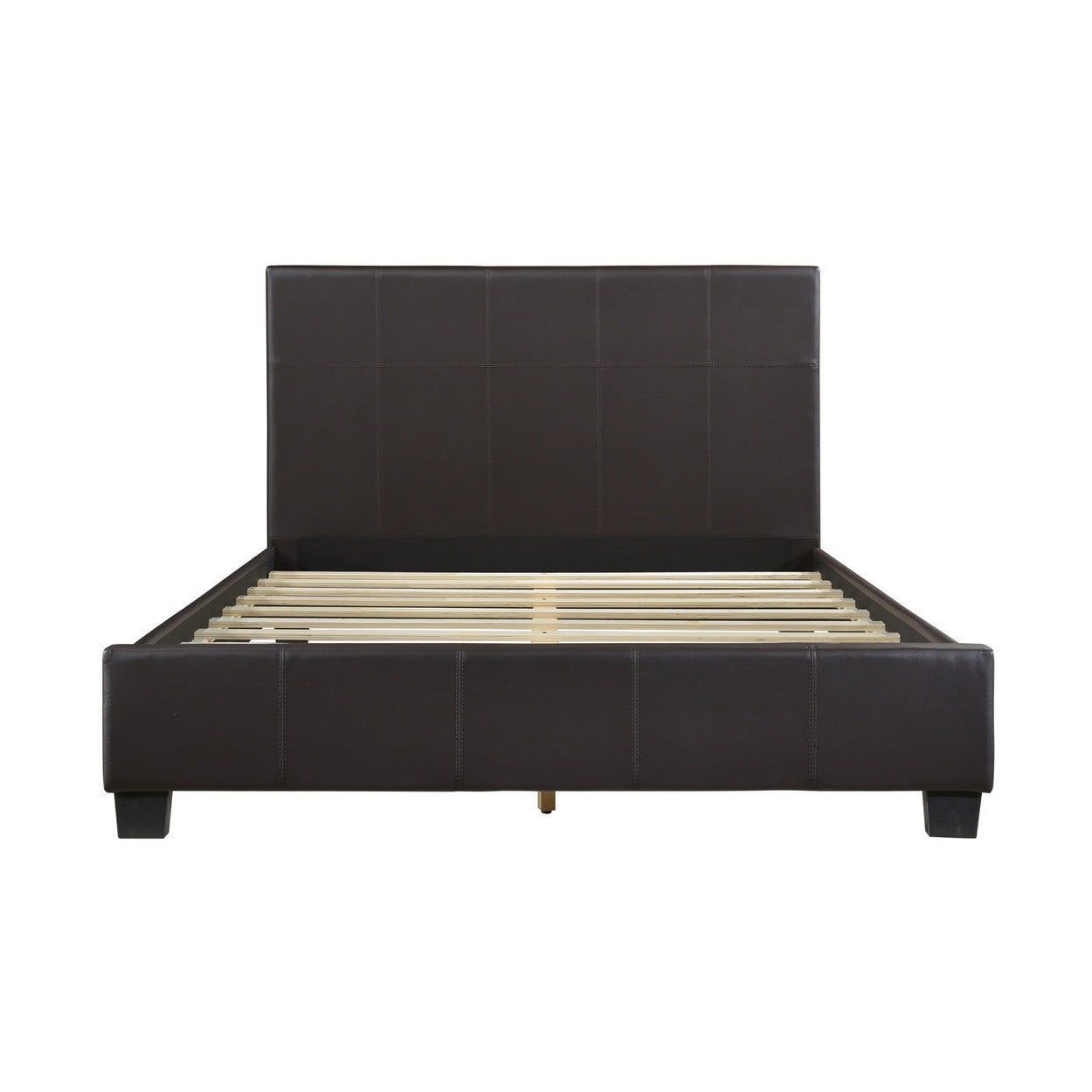 (2)EK UPH PLFM BED, DARK BROWN 2220KDBR-1EK*