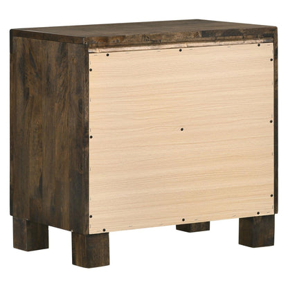 Woodmont 2-drawer Nightstand Rustic Golden Brown 222632