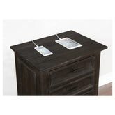 Atascadero 3-drawer Nightstand Weathered Carbon 222882