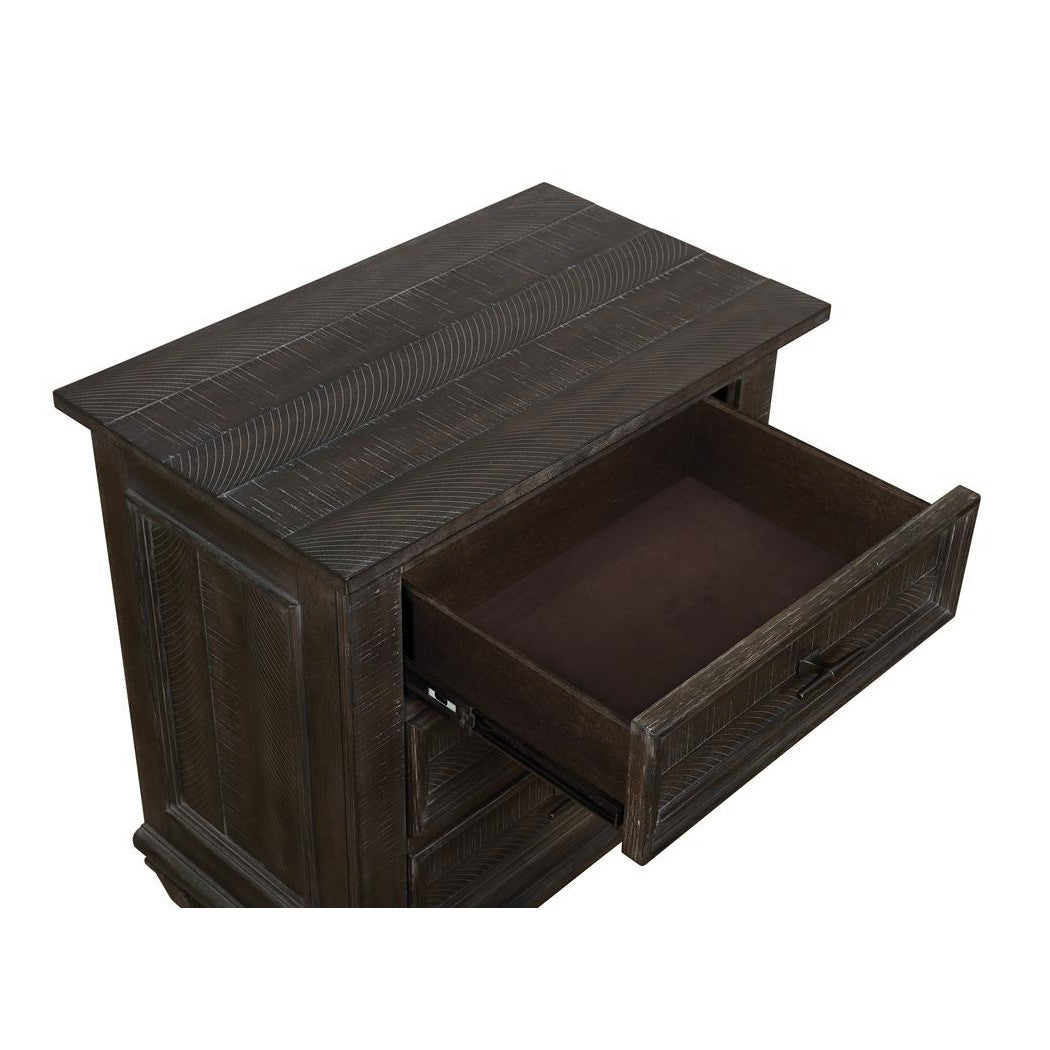 Atascadero 3-drawer Nightstand Weathered Carbon 222882