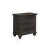 Atascadero 3-drawer Nightstand Weathered Carbon 222882