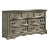 Manchester Bedroom Set with Upholstered Arched Headboard Wheat 222891KE-S4