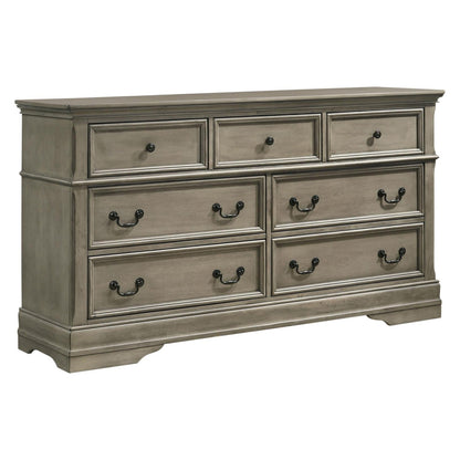 Manchester Bedroom Set with Upholstered Arched Headboard Wheat 222891KW-S4