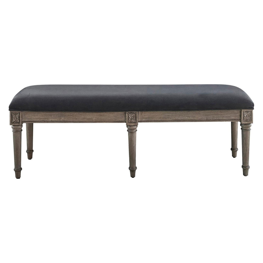 Alderwood Upholstered Bench French Grey 223126
