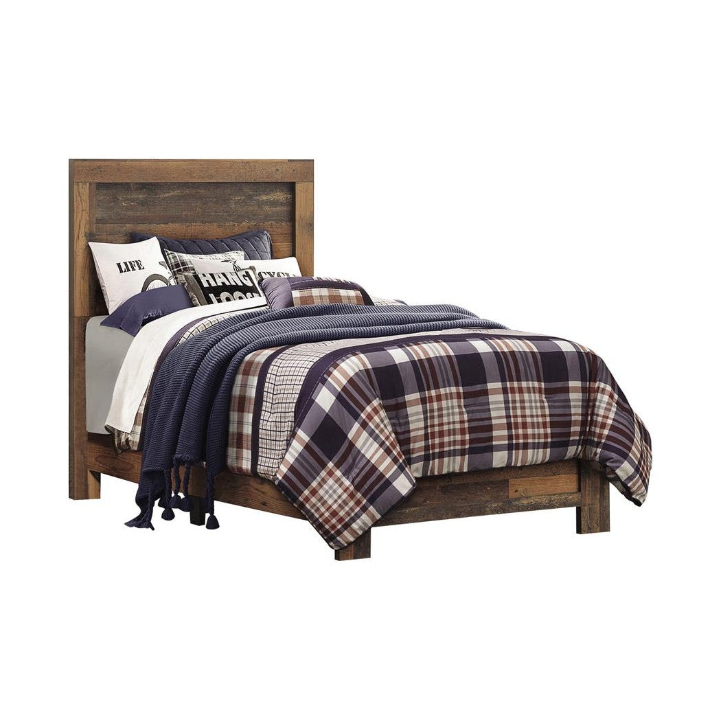 Sidney 5-piece Twin Panel Bedroom Set Rustic Pine 223141T-S5