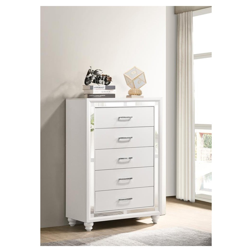 Whitaker 5-drawer Chest White 223335