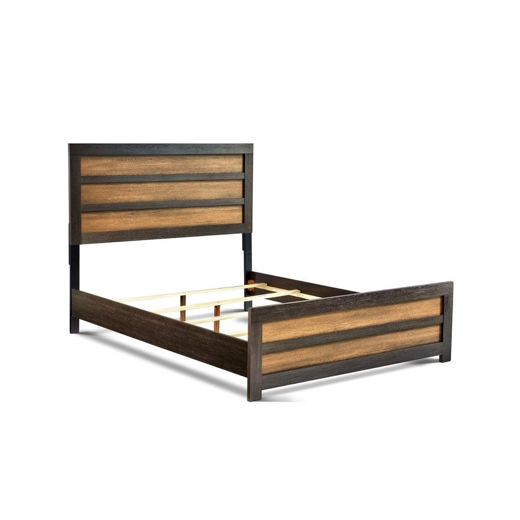 Dewcrest Eastern King Panel Bed Caramel and Licorice 223451KE