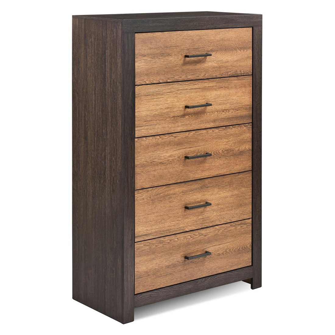 Dewcrest 5-drawer Chest Caramel and Licorice 223455