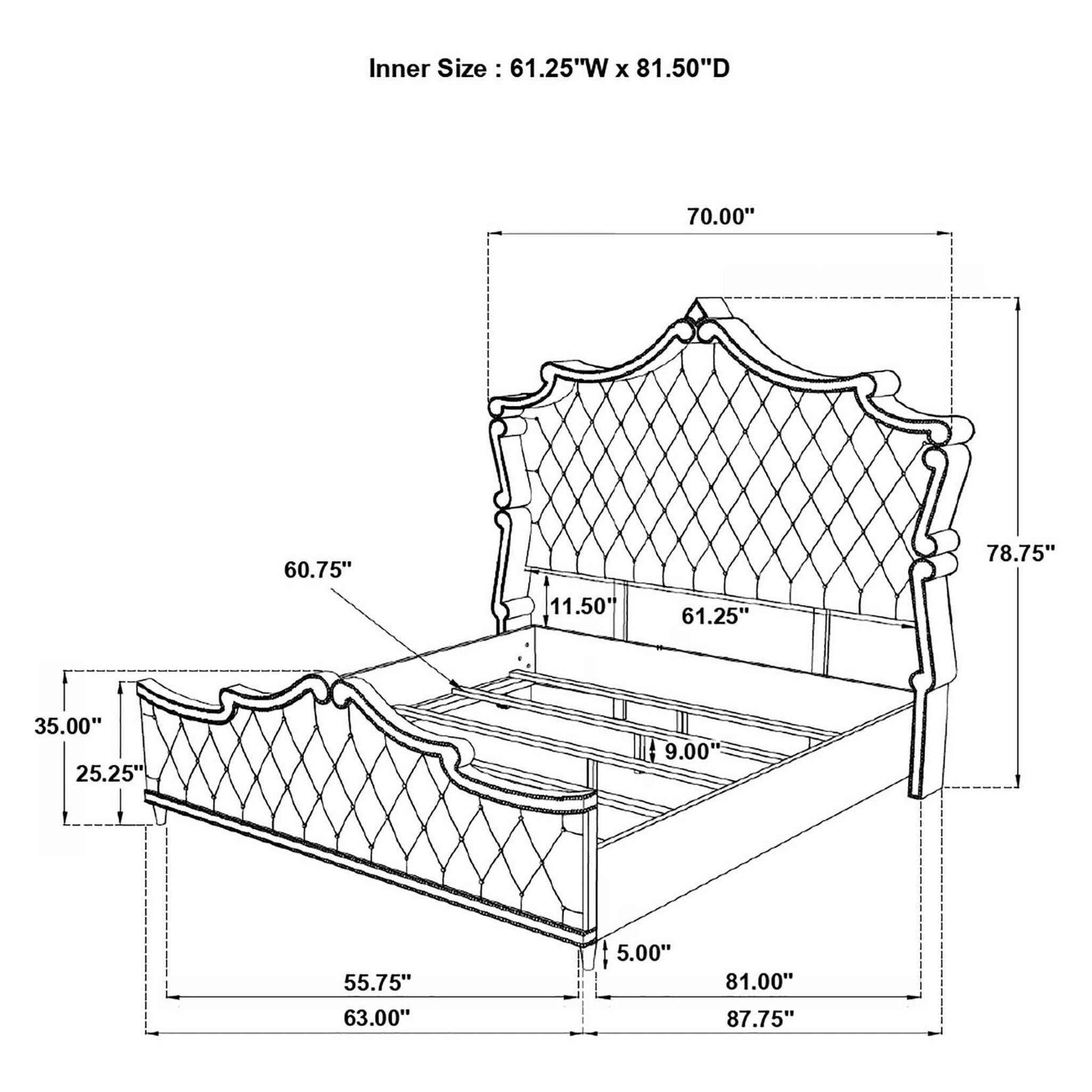 Coaster Queen Bed 5 Pc Set
