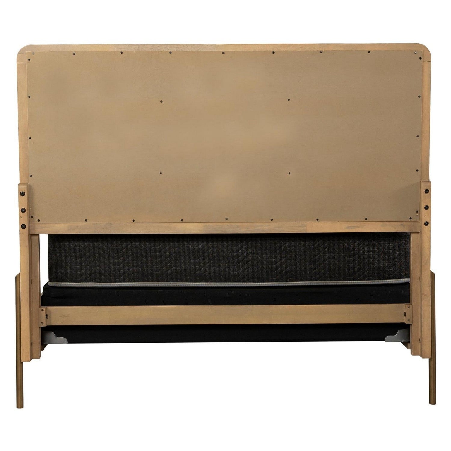 Arini Upholstered Eastern King Panel Bed Sand Wash and Natural Cane 224300KE