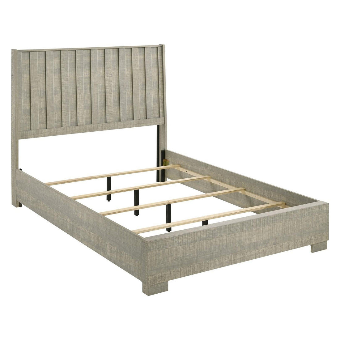 Channing Rectangular Panel Bed Rough Sawn Grey Oak 224341Q