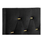 Kendall 4-piece Tufted Panel Eastern King Bedroom Set Black and Gold 224451KE-S4