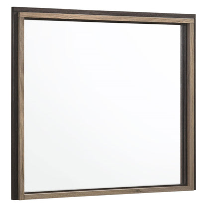 Baker Rectangular Dresser Mirror Brown and Light Taupe 224464
