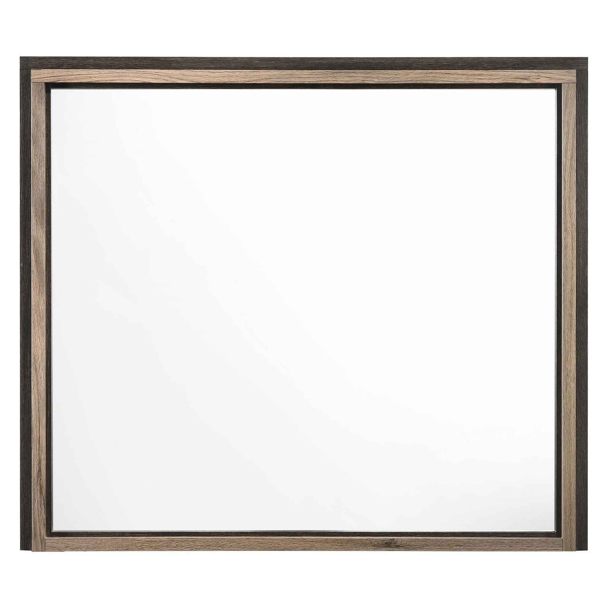 Baker Rectangular Dresser Mirror Brown and Light Taupe 224464