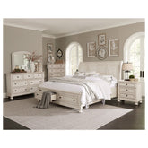 CHEST, ANTQ WHITE 2259W-9