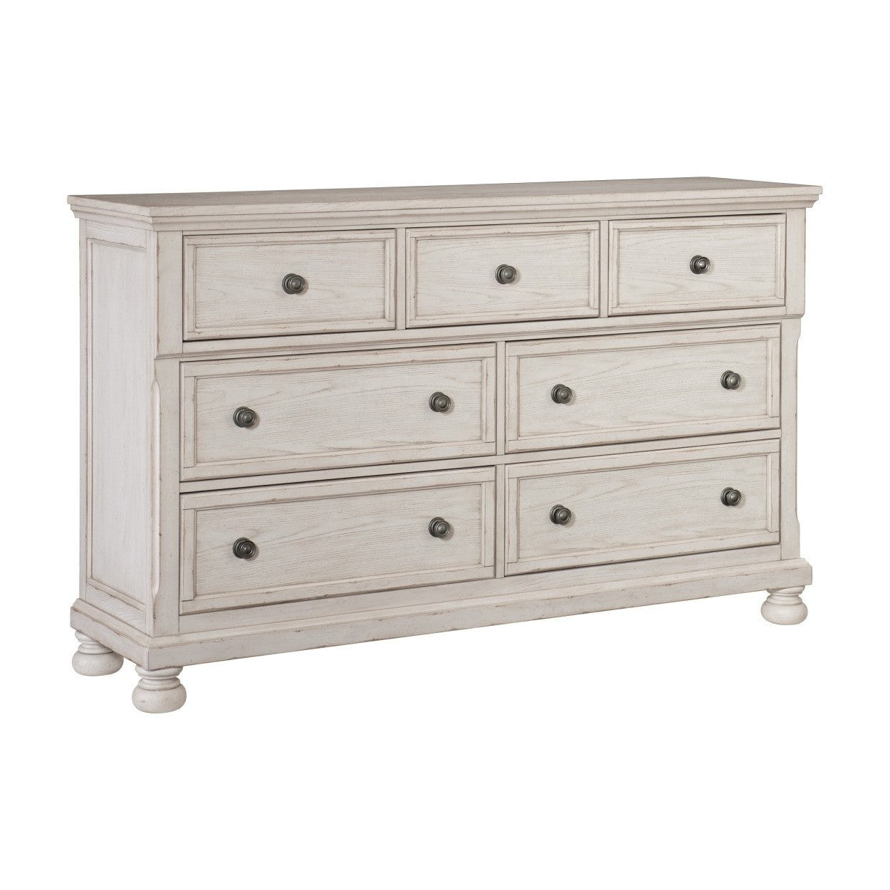 DRESSER, HIDDEN DRAWER, ANTQ WHITE 2259W-5