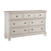 DRESSER, HIDDEN DRAWER, ANTQ WHITE 2259W-5