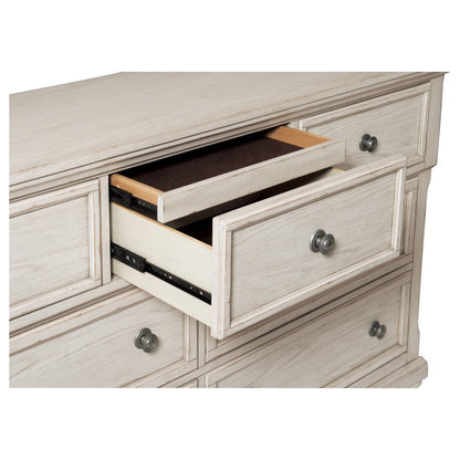 DRESSER, HIDDEN DRAWER, ANTQ WHITE 2259W-5