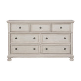 DRESSER, HIDDEN DRAWER, ANTQ WHITE 2259W-5