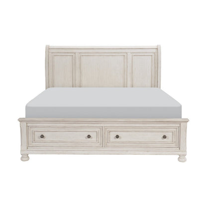(3) Eastern King Sleigh Platform Bed with Footboard Storage 2259KW-1EK*
