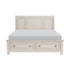(3) Eastern King Sleigh Platform Bed with Footboard Storage 2259KW-1EK*