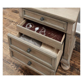 NIGHT STAND, HIDDEN DRWR 2259GY-4