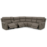 Starbot 6-Piece Power Reclining Sectional Ash-23501S5