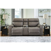 Starbot 2-Piece Power Reclining Loveseat with Console Ash-23501S2