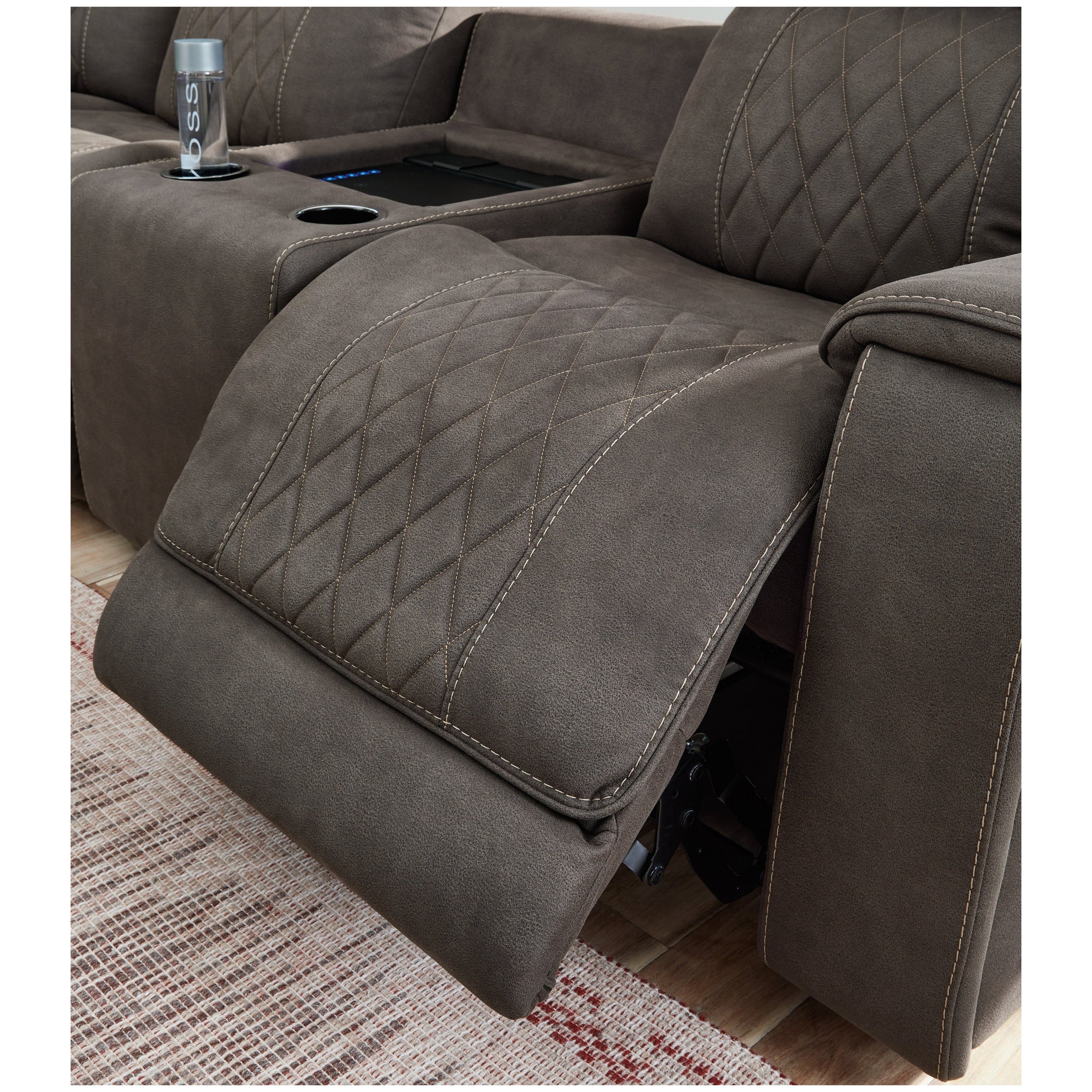 Hoopster 6-Piece Power Reclining Sectional Ash-23703S5