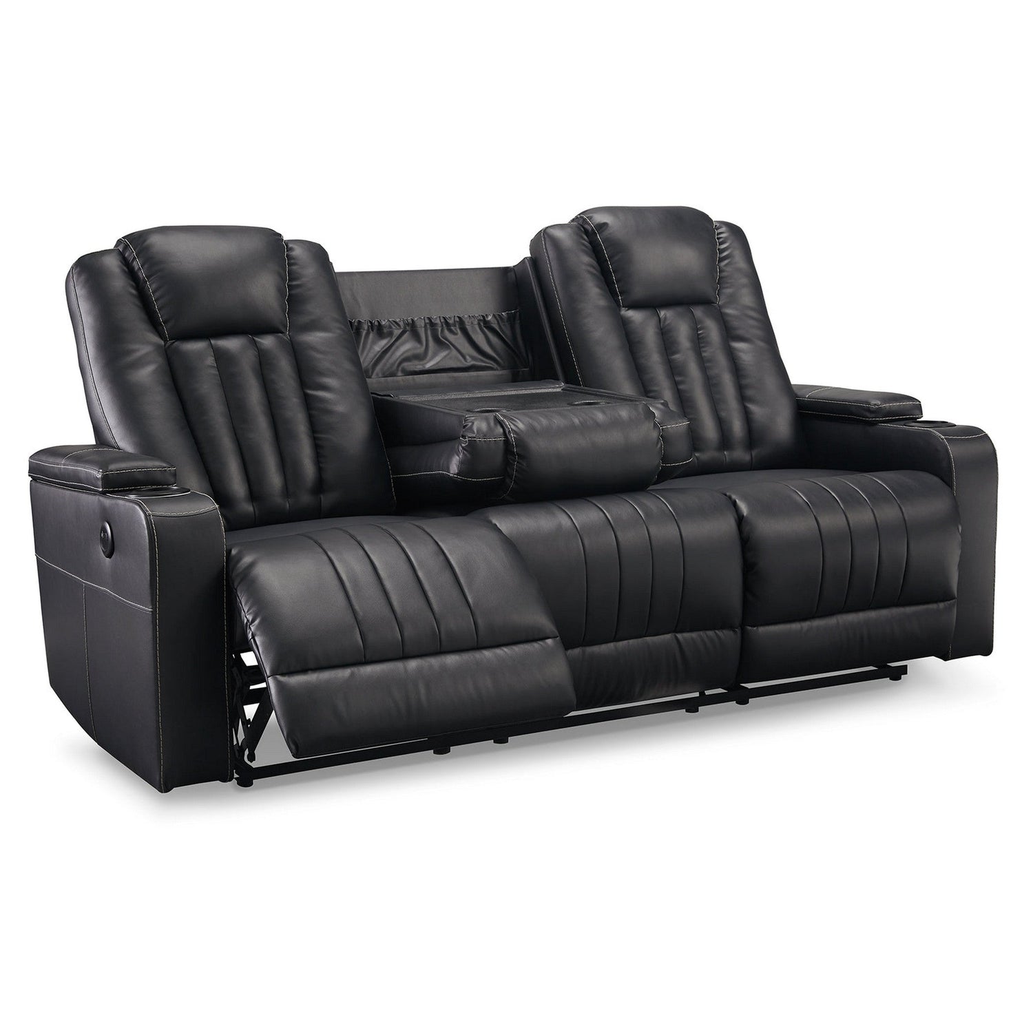 Center Point Reclining Sofa with Drop Down Table Ash-2400489