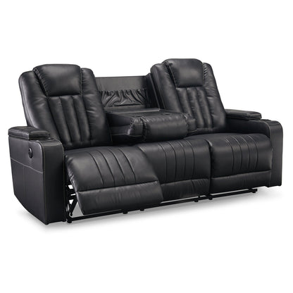 Center Point Reclining Sofa with Drop Down Table Ash-2400489