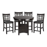 5pc set (TABLE + 4 COUNTER HEIGHT CHAIRS) 2423-36*5