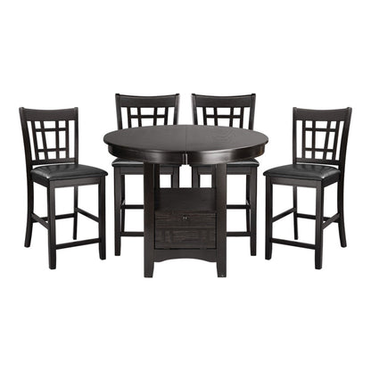 5pc set (TABLE + 4 COUNTER HEIGHT CHAIRS) 2423-36*5