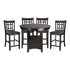 5pc set (TABLE + 4 COUNTER HEIGHT CHAIRS) 2423-36*5