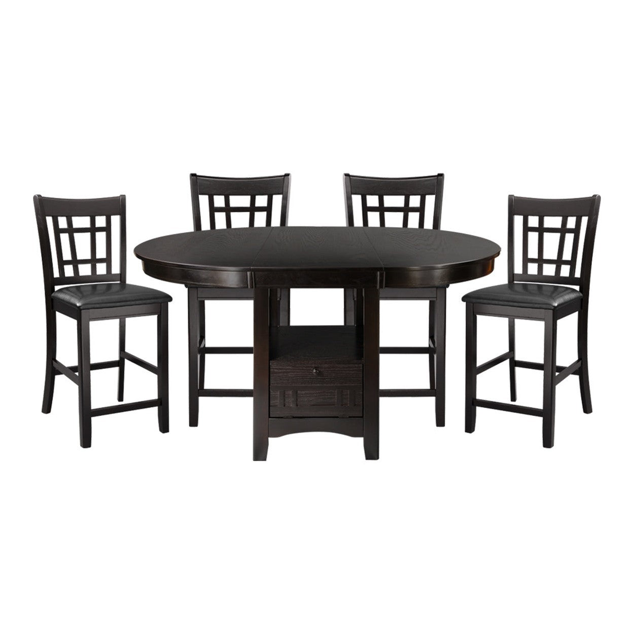 5pc set (TABLE + 4 COUNTER HEIGHT CHAIRS) 2423-36*5