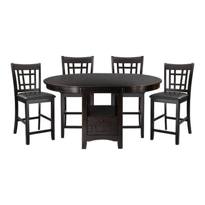 5pc set (TABLE + 4 COUNTER HEIGHT CHAIRS) 2423-36*5