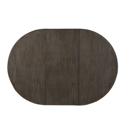 RD/OVAL CNTR HGHT TBL, OAK VNER 2423W-36
