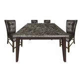 5pc set (TABLE + 4 COUNTER HEIGHT CHAIRS) 2456-36*5