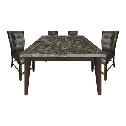 5pc set (TABLE + 4 COUNTER HEIGHT CHAIRS) 2456-36*5