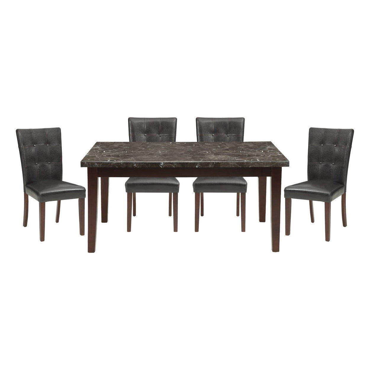 5pc set (TABLE + 4 SIDE CHAIRS) 2456-64*5
