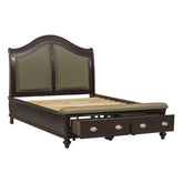 (3) EASTERN KING BED W/ FOOTBOARD STORAGES 2615KDC-1EK*