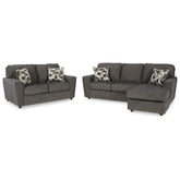 Cascilla Sofa Chaise and Loveseat Ash-26805U2