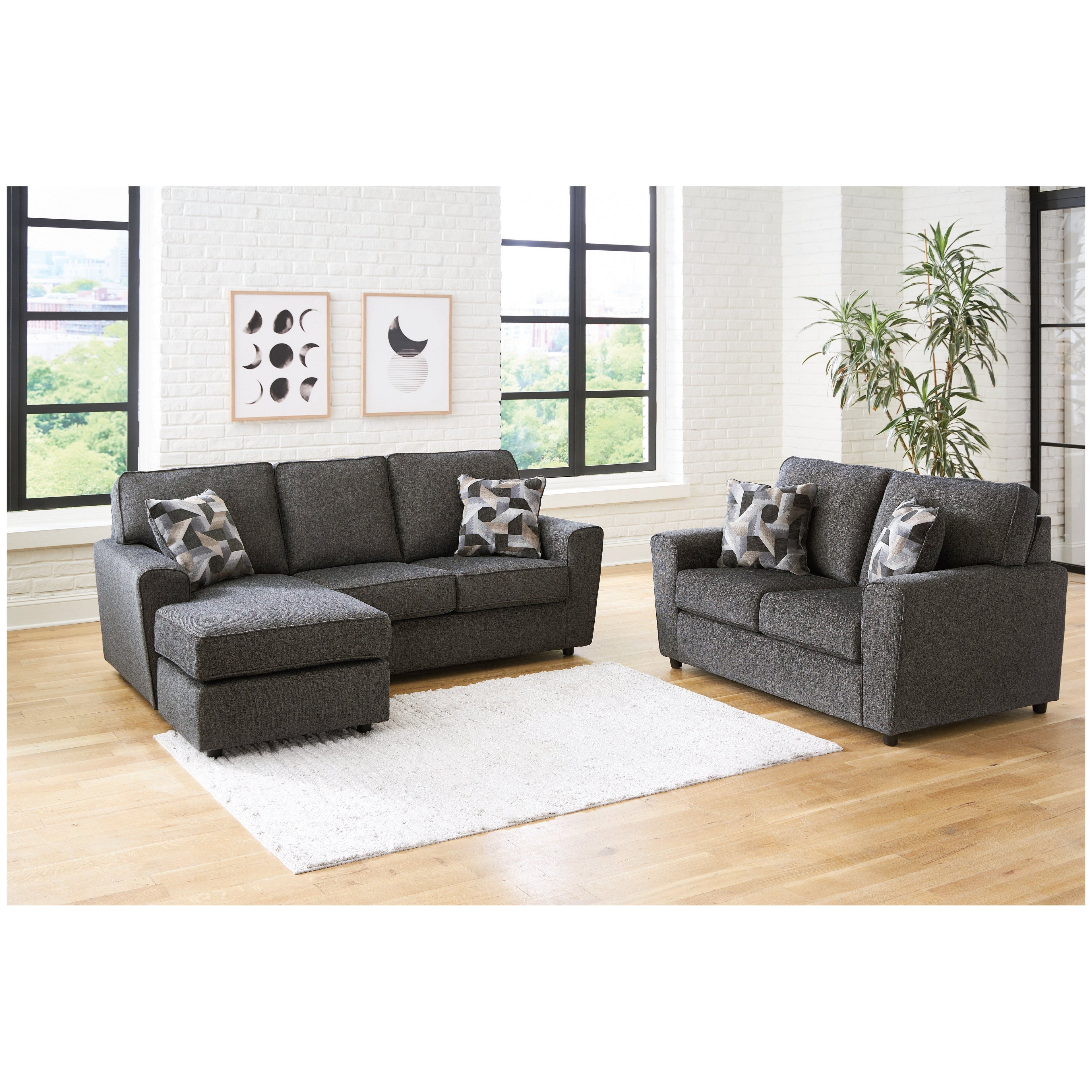 Cascilla Sofa Chaise and Loveseat Ash-26805U2