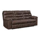 Derwin Reclining Sofa with Drop Down Table Ash-2840289