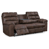 Derwin Reclining Sofa with Drop Down Table Ash-2840289