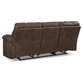 Derwin Reclining Sofa with Drop Down Table Ash-2840289